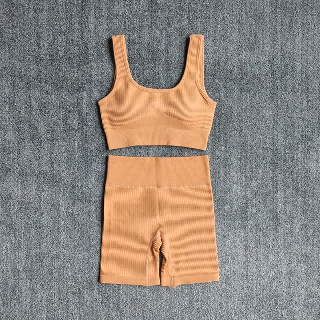 Seamless Sports Bra & Shorts Set